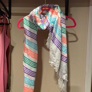 Steve Madden, multi-color scarf with fringe